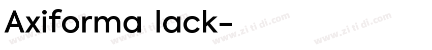 Axiforma Black字体转换